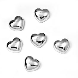 Aimants décoratifs 'Sweetheart' tient env. 500 g, en forme de cœur, lot de 6