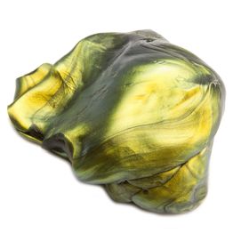 Intelligente Knete 'Super-Ölfleck' Typus 'Flip-Flop', grün-gold-schwarz