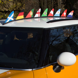 M-42, Fanflosse Länderflagge, Magnet-Flagge fürs Auto