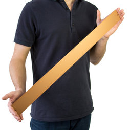 MB-17, Magnetleiste 70 cm, Haftgrund für Magnete, zum Anschrauben, inkl. 12 starke Magnete