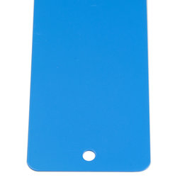 MB-16/blue, Magneetstrip blauw 35 cm, hechtondergrond voor magneten, om te schroeven, incl. 6 sterke magneten