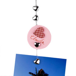 FL-10, Fotoseil Sweetheart 1${dec}5 m, mit Schlaufe und Stahlgewicht, inkl. 8 Herzmagneten