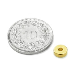 Ringmagnet Ø 6/2 mm, Höhe 2 mm