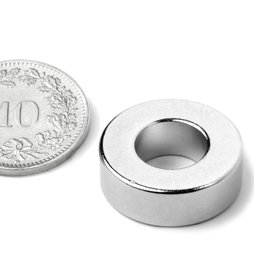 Ringmagnet Ø 19.1/9.5 mm, Höhe 6.4 mm