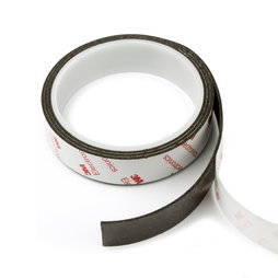 NMT-20-STIC/01m, Nastro magnetico adesivo neodimio 20 mm, nastro magnetico autoadesivo, forza di attrazione superpotente, rotolo da 1 m