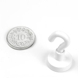 Hakenmagnet weiss