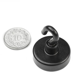 Hakenmagnet schwarz