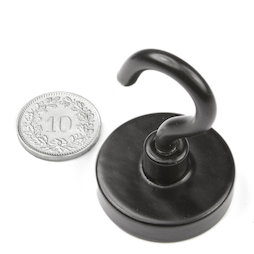 Hakenmagnet schwarz