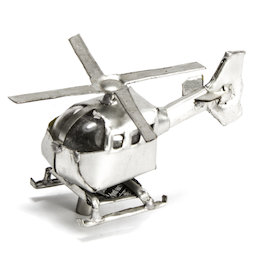 MCAR-01/helicopter, MadagasCAR, mini vehicles made of old tin cans, helicopter