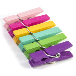 LIV-99, Kolor Klip, gekleurde wasknijpermagneten, set van 6