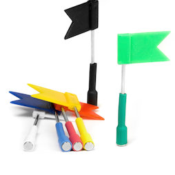 M-81, Vlaggetjesmagneten, om te presenteren en te organiseren, kleurig geassorteerd, set van 6