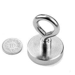 OTN-32, Aimant en pot avec œillet, Ø 32 mm, pas de vis M5