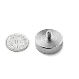 Topfmagnet mit Gewindezapfen