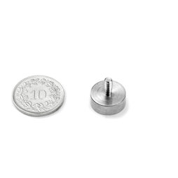 Topfmagnet mit Gewindezapfen