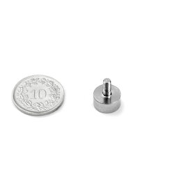 Topfmagnet mit Gewindezapfen
