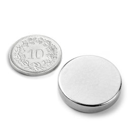 Disque magnétique Ø 25 mm, hauteur 5 mm