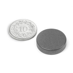 S-20-05-T, Disque magnétique Ø 20 mm, hauteur 5 mm, néodyme, N42, revêtu de téflon