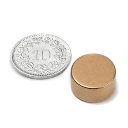 S-15-08-K, Schijfmagneet Ø 15 mm, hoogte 8 mm, neodymium, N42, verkoperd