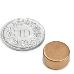 Scheibenmagnet Ø 12 mm, Höhe 6 mm