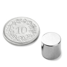 Scheibenmagnet Ø 10 mm, Höhe 10 mm