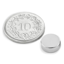 Scheibenmagnet Ø 8 mm, Höhe 3 mm