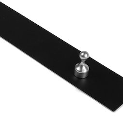 MB-18/black, Magneetstrip zelfklevend zwart 50 cm, zelfklevende hechtondergrond voor magneten, van metaal