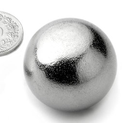 K-30-C, Kugelmagnet Ø 30 mm, Neodym, N40, verchromt
