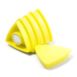 BX-TR30/yellow, Boston Xtra dreieckig, Set mit 5 Büromagneten Neodym, dreieckig, gelb