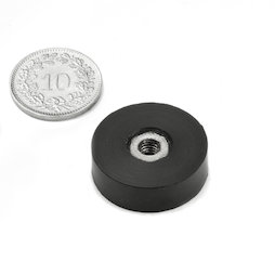 gummierter Topfmagnet