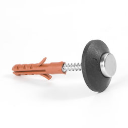 M-82, Magnet-Wandpins, mit Schraube und Dübel, zum Aufhängen von Gegenständen, 5er-Set