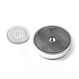 ITF-32, Potmagneet ferriet met inwendig schroefdraad M4, Ø 32 mm