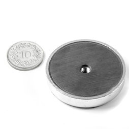 ITF-40, Potmagneet ferriet met inwendig schroefdraad M4, Ø 40 mm