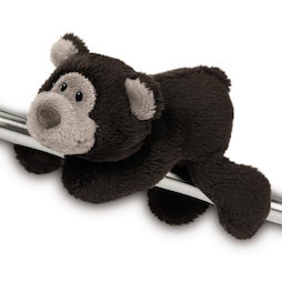 LIV-123/beardb, MagNICI peluches magnétiques, nounours marron foncé, avec des aimants dans ses pattes