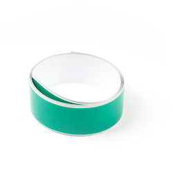 M-FERROTAPE/1m, Metaalband zelfklevend wit, zelfklevende hechtoppervlak voor magneten, breedte 35 mm, rol à 1 m