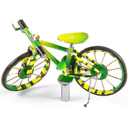 MCAR-01/bicycle, MadagasCAR, mini vehicles made of old tin cans, bicycle