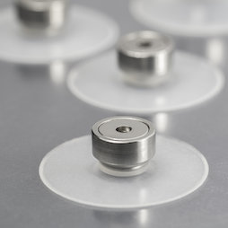 M-SN-06, Ventouse magnétique Ø 50 mm extra-forte, avec aimant en pot avec filetage intérieur Ø 20 mm