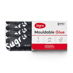 SUG-03, Sugru lot de 3, colle malléable, dans différentes couleurs, sachets de 5 g chacun