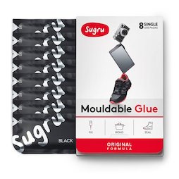 SUG-08, Sugru lot de 8, colle malléable, dans différentes couleurs, sachets de 5 g chacun