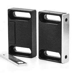 M-FURN-04, Armature magnétique large pour meubles, en métal, avec contre-plaque
