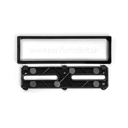 LP-SPARE-06, Wechselrahmen vorne, Ersatzteil Wechselnummerhalter, aus Kunststoff, schwarz