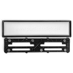 LP-SPARE-05, Wechselrahmen für Querformat hinten, Ersatzteil Wechselnummerhalter, aus Kunststoff, schwarz