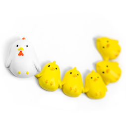 LIV-145, Chicken, Dekomagnete in Hühnchen-Form, 6er-Set