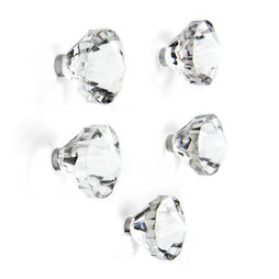 LIV-146, Jewel, Decoratieve magneten in de vorm van juwelen, set van 5