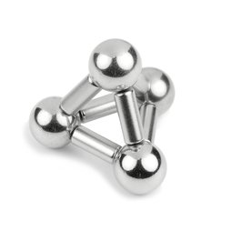S-05-13-N, Staafmagneet Ø 5 mm, hoogte 12.5 mm, neodymium, N45, vernikkeld