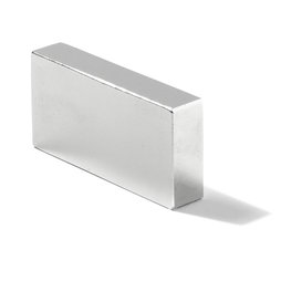 Q-46-30-10-N, Quadermagnet 46 x 30 x 10 mm, Neodym, N40, vernickelt
