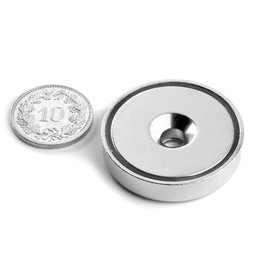 CSN-HT-32, Topfmagnet mit Senkbohrung, Ø 32 mm, Haftkraft ca. 30 kg