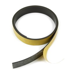 MT-20-STIC, Bande magnétique adhésive ferrite 20 mm, bande magnétique autocollante, rouleaux d'1 m / 5 m / 25 m