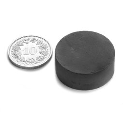 Scheibenmagnet Ø 25 mm, Höhe 10 mm