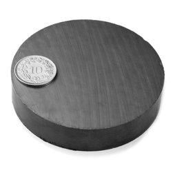 Scheibenmagnet Ø 70 mm, Höhe 15 mm