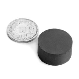Scheibenmagnet Ø 20 mm, Höhe 10 mm